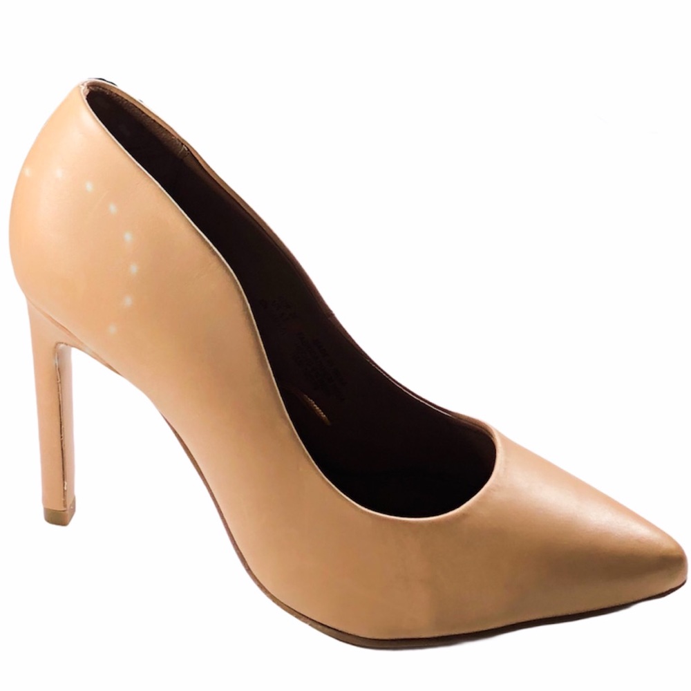 H&M Nude Leather Stiletto Pumps